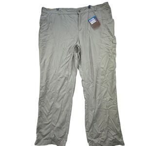 NEW $80 Columbia Women's Plus 24W Bug Shield Hiking Outdoor Pants Khaki